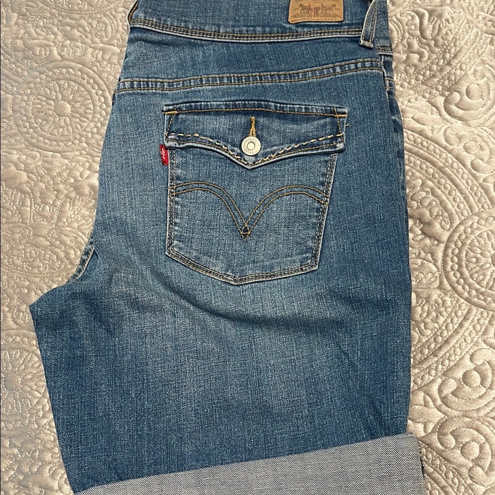 Levi's Blue Boyfriend Jeans Classic Style